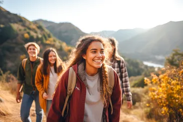 teenagers laughing